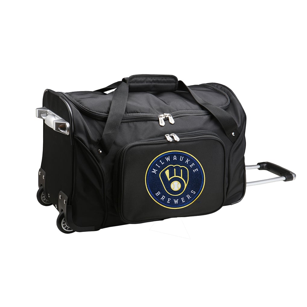 Milwaukee Brewers MOJO 22" 2-Wheeled Duffel Bag - Black