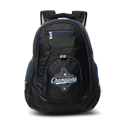 Milwaukee Brewers MOJO 2026 World Series Champions 19" Premium Laptop Backpack