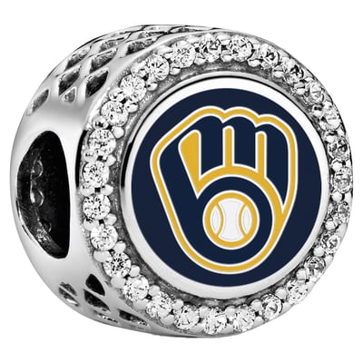 Milwaukee Brewers Pandora Color Button Charm