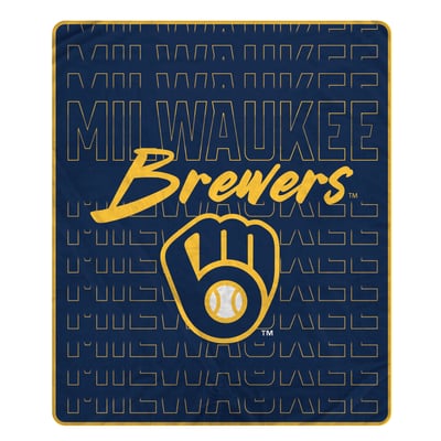 Milwaukee Brewers Pegasus Echo Script Fade 50" x 60" Ultra Soft Throw Blanket