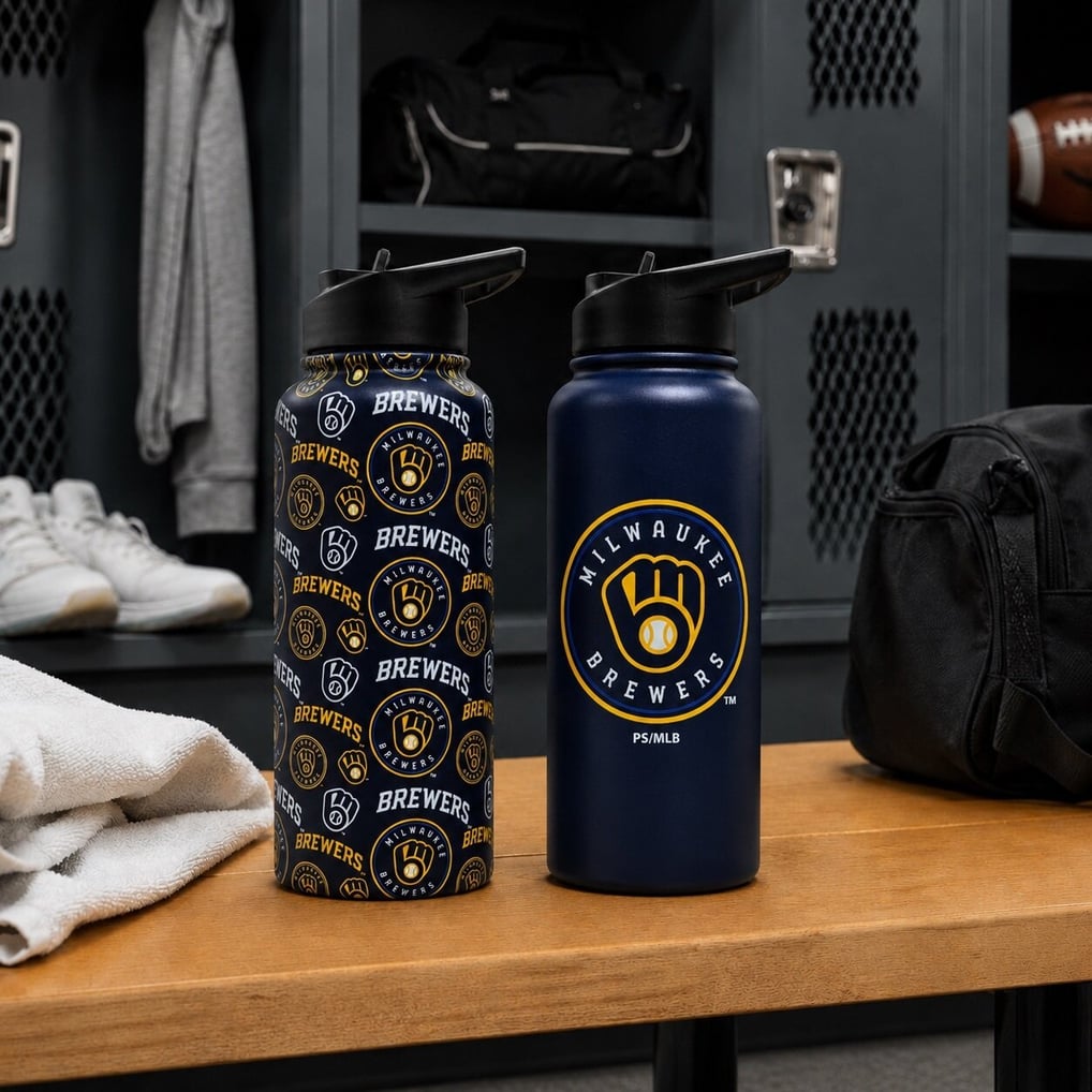 Milwaukee Brewers Pegasus Game Day Duo 41oz. Stainless Steel Water ...