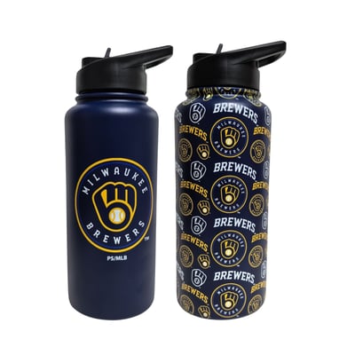 Milwaukee Brewers Pegasus Game Day Duo 41oz. Stainless Steel Water Bottle Set