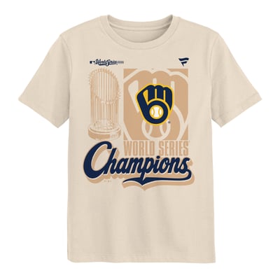 Milwaukee Brewers Fanatics Preschool 2026 World Series Champions Parade T-Shirt - Natural