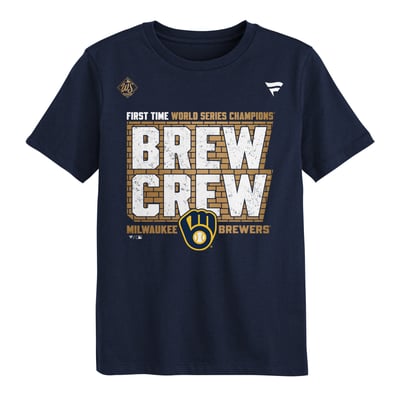 Milwaukee Brewers Fanatics Preschool 2026 World Series Champions 1x T-Shirt - Navy