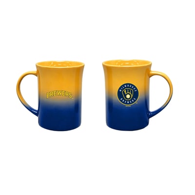 Milwaukee Brewers The Memory Company Two-Pack 15oz. Ceramic Ombre Mug Set