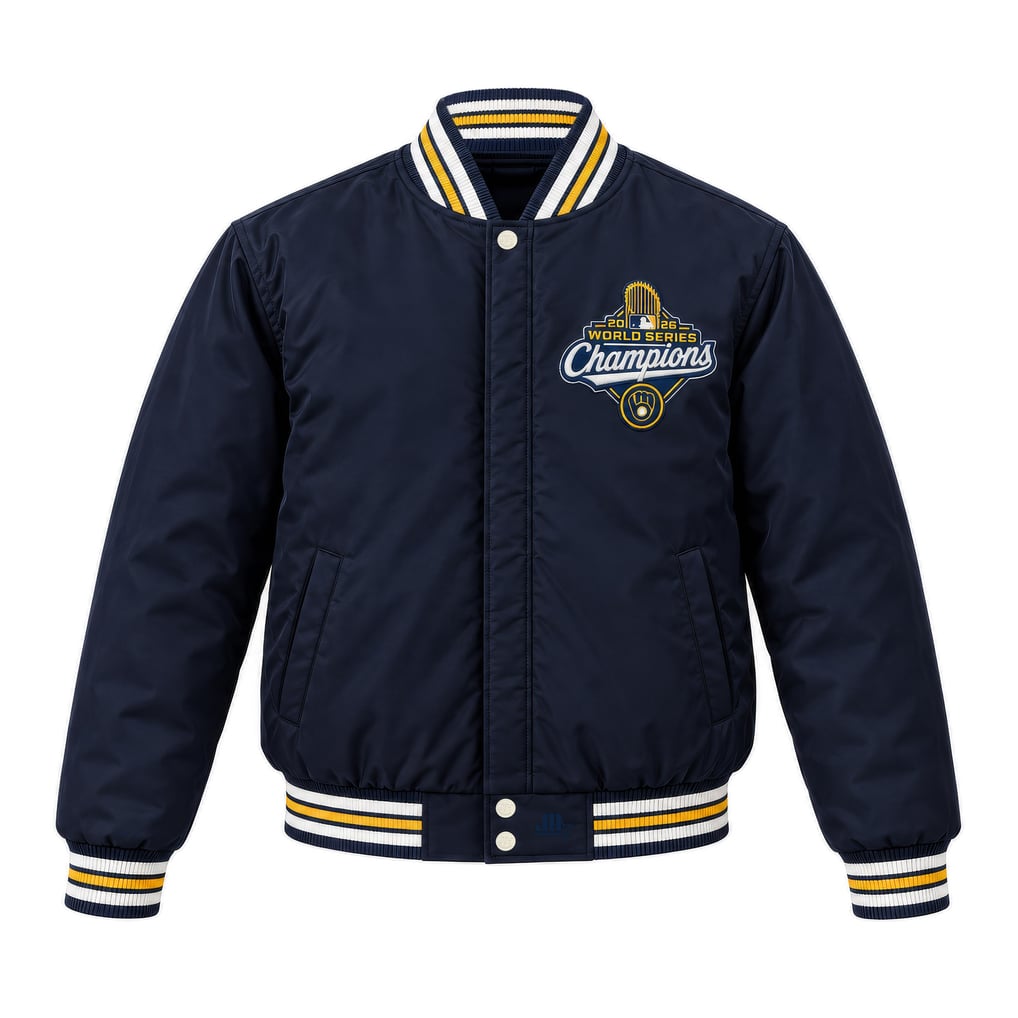 Toddler Milwaukee Brewers JH Design Navy 2026 World Series Champions ...