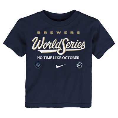 Milwaukee Brewers Nike Toddler 2026 World Series Authentic Collection T-Shirt - Navy