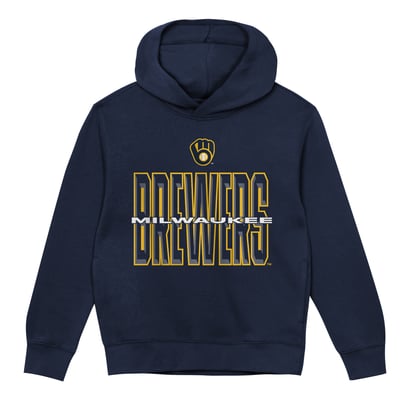 Milwaukee Brewers Outerstuff Toddler Field General Fleece Hoodie - Navy