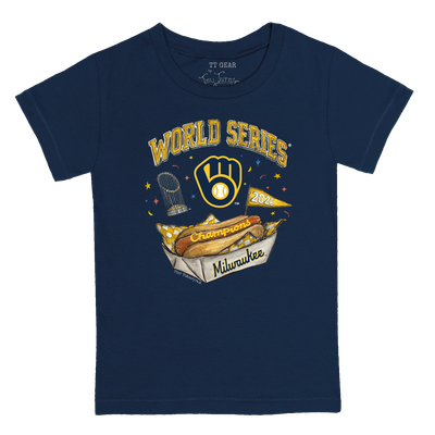 Milwaukee Brewers Tiny Turnip Toddler 2026 World Series Champions T-Shirt - Navy