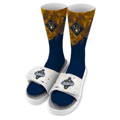 Milwaukee Brewers ISlide Unisex 2026 World Series Champions Slide & Sock Bundle