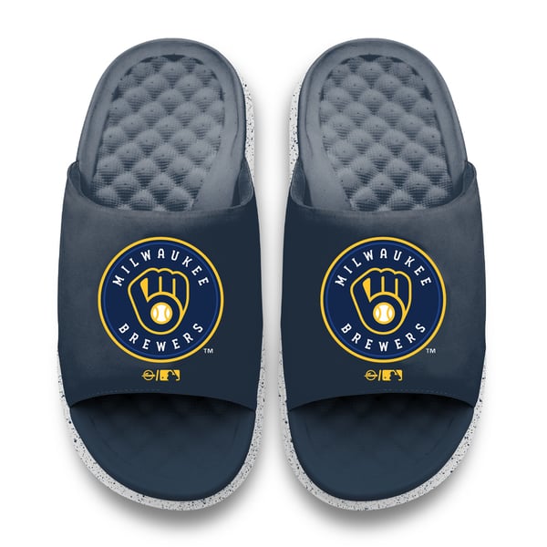Milwaukee Brewers ISlide Unisex Centered Logo Motive Slide 