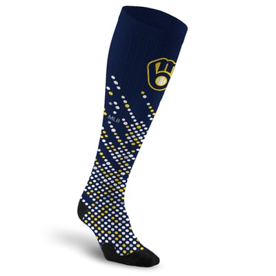 Milwaukee Brewers PRO Compression Unisex  Scoreboard Over-the-Calf Compression Socks