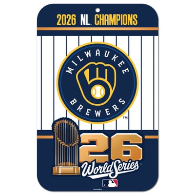 Milwaukee Brewers WinCraft 2026 National League Champions 11" x 17" Indoor/Outdoor Styrene Sign