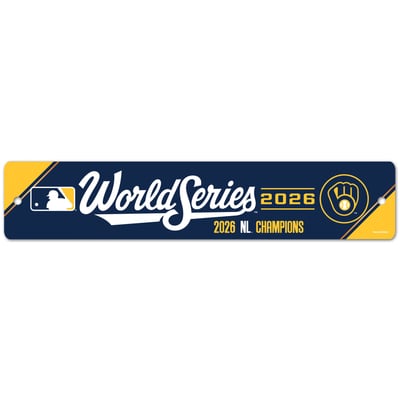 Milwaukee Brewers WinCraft 2026 National League Champions 3.75" x 19" Street Sign