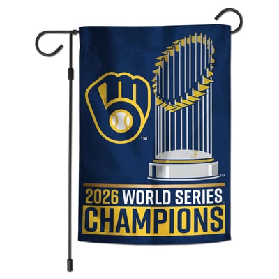 Milwaukee Brewers WinCraft 2026 World Series Champions 12" x 18" Double-Sided Garden Flag