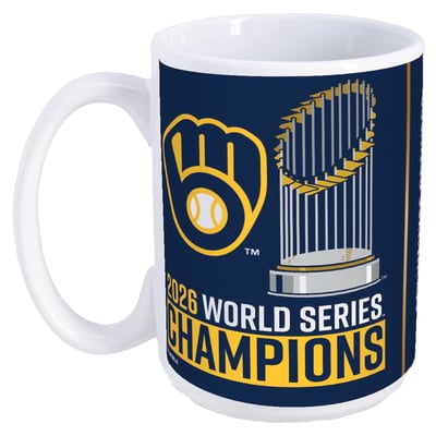 Milwaukee Brewers WinCraft 2026 World Series Champions 15oz. Ceramic Coffee Mug