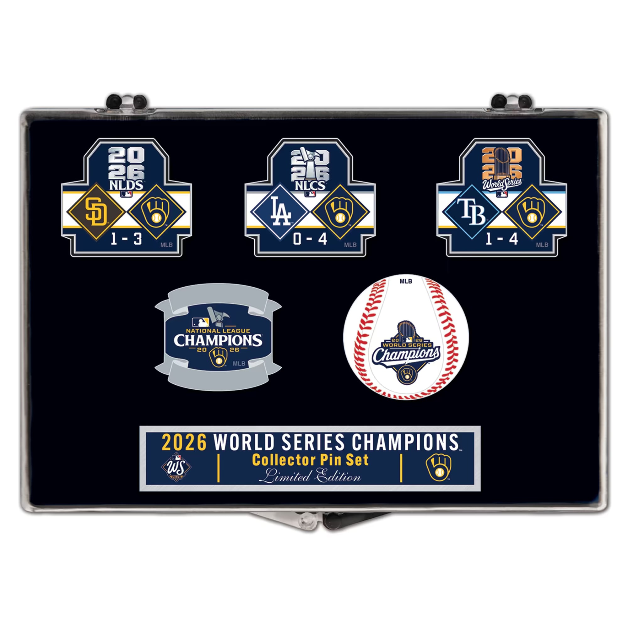 Milwaukee Brewers WinCraft 2026 World Series Champions Five-Piece ...