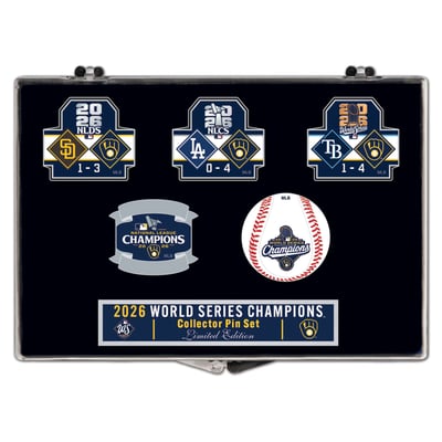Milwaukee Brewers WinCraft 2026 World Series Champions Five-Piece Collector Pin Set