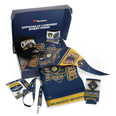 Milwaukee Brewers WinCraft 2026 World Series Champions Hardgoods & Hat Gift Box - $125 Total Value