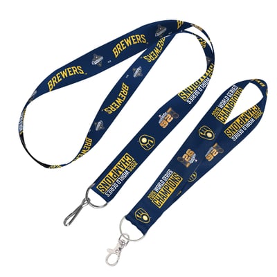 Milwaukee Brewers WinCraft 2026 World Series Champions Two-Piece Lanyard & Keystrap Set