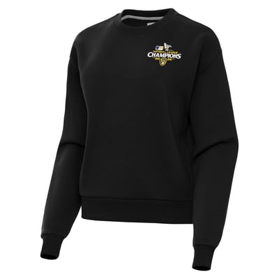 Milwaukee Brewers Antigua Women's 2026 National League Champions Victory Sweatshirt - Black