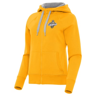 Milwaukee Brewers Antigua Women's 2026 World Series Champions Victory Full-Zip Hoodie - Gold