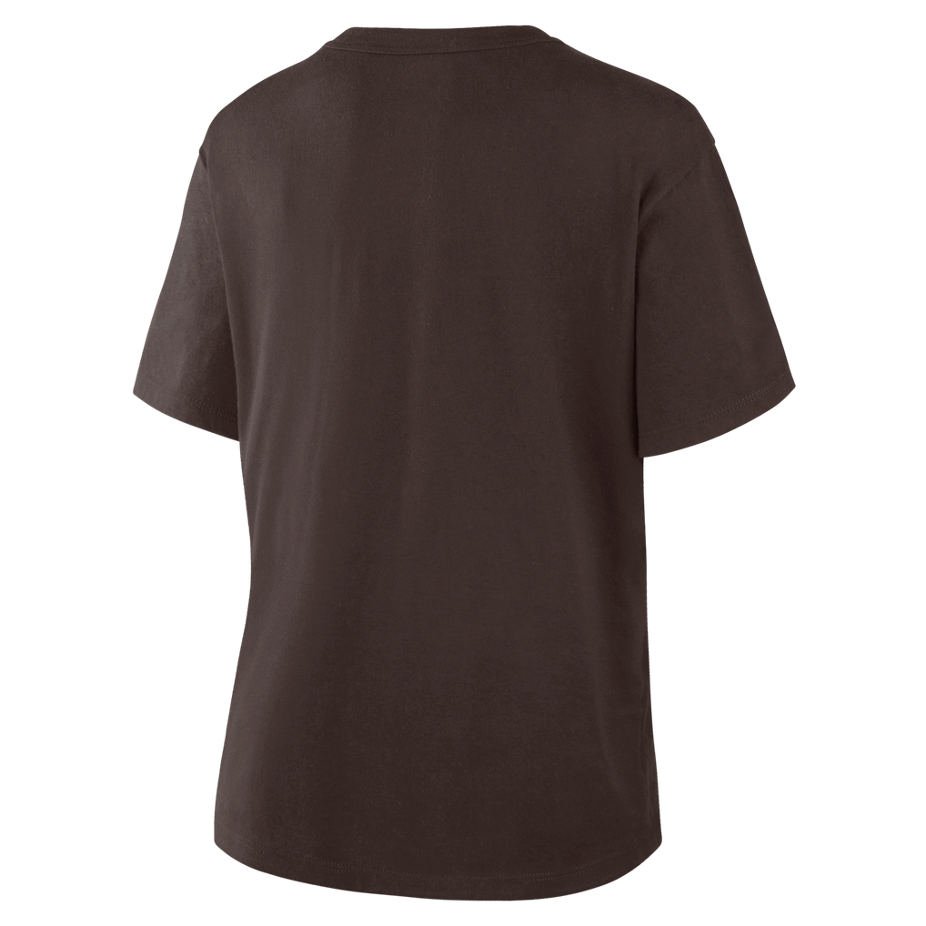 Women's Milwaukee Brewers Brown Fall Leaves T-Shirt