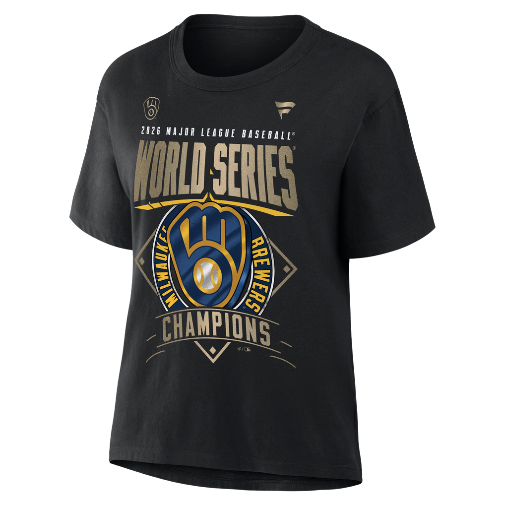 Women's Milwaukee Brewers Fanatics Black 2026 World Series Champions ...