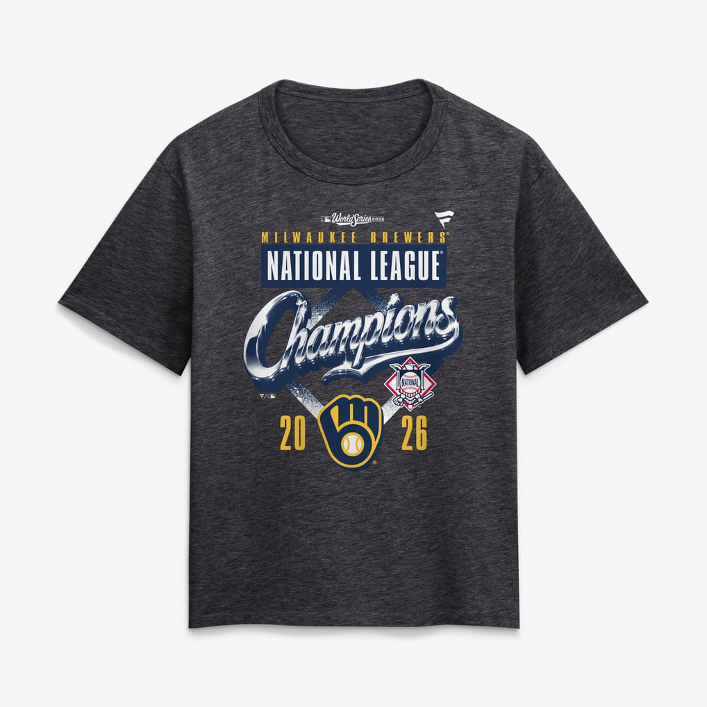 Women's Milwaukee Brewers Fanatics Heather Charcoal 2026 National ...