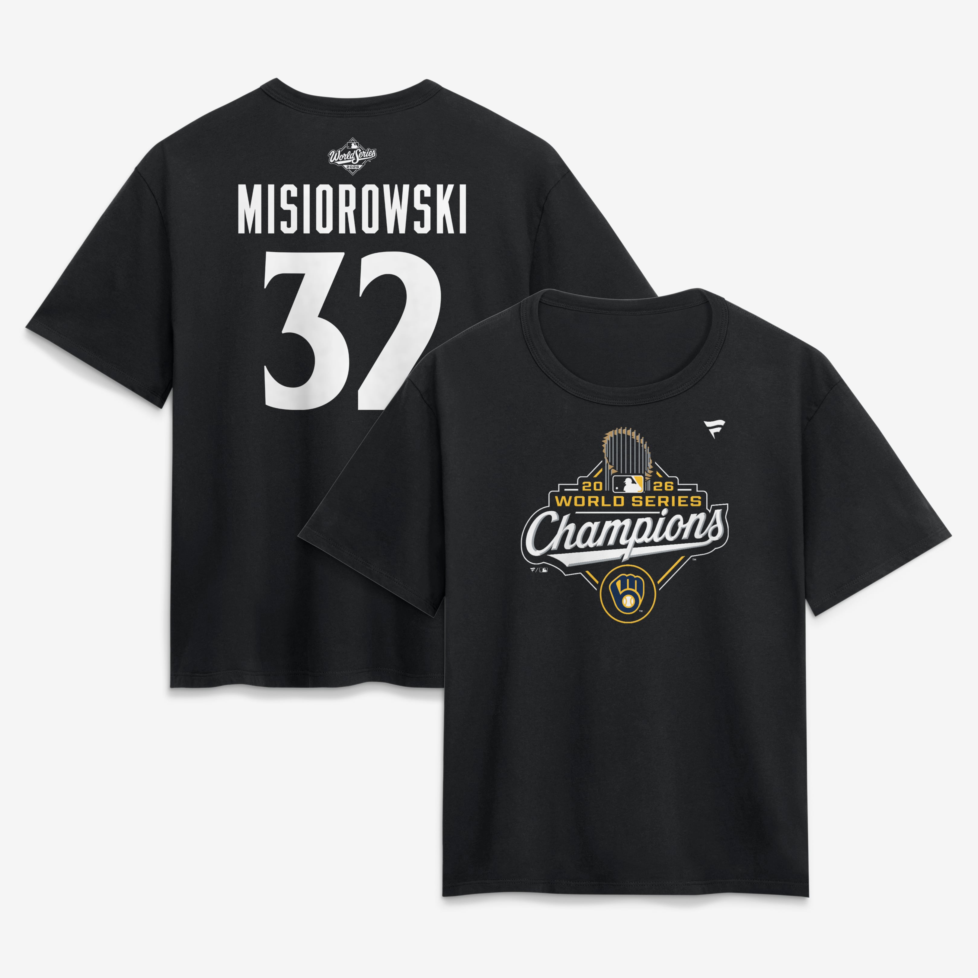 Women's Milwaukee Brewers Jacob Misiorowski Fanatics Black 2026 World ...