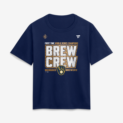 Milwaukee Brewers Fanatics Women's 2026 World Series Champions Legacy T-Shirt - Navy