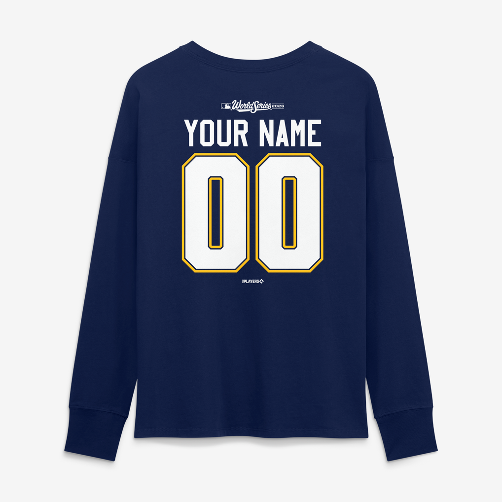 Women's Milwaukee Brewers Navy 2026 American League Champions Custom ...