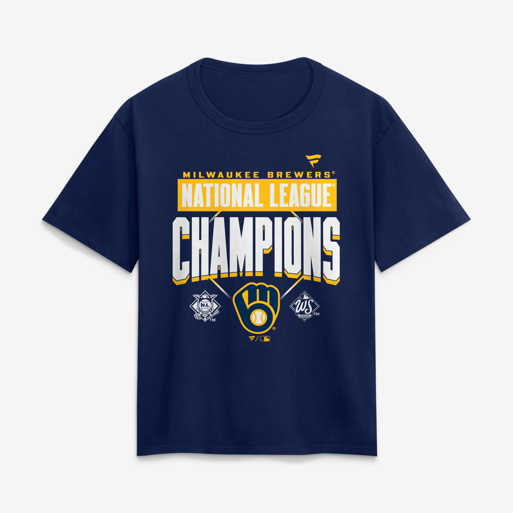 Women's Milwaukee Brewers Navy 2026 American League Champions Custom ...