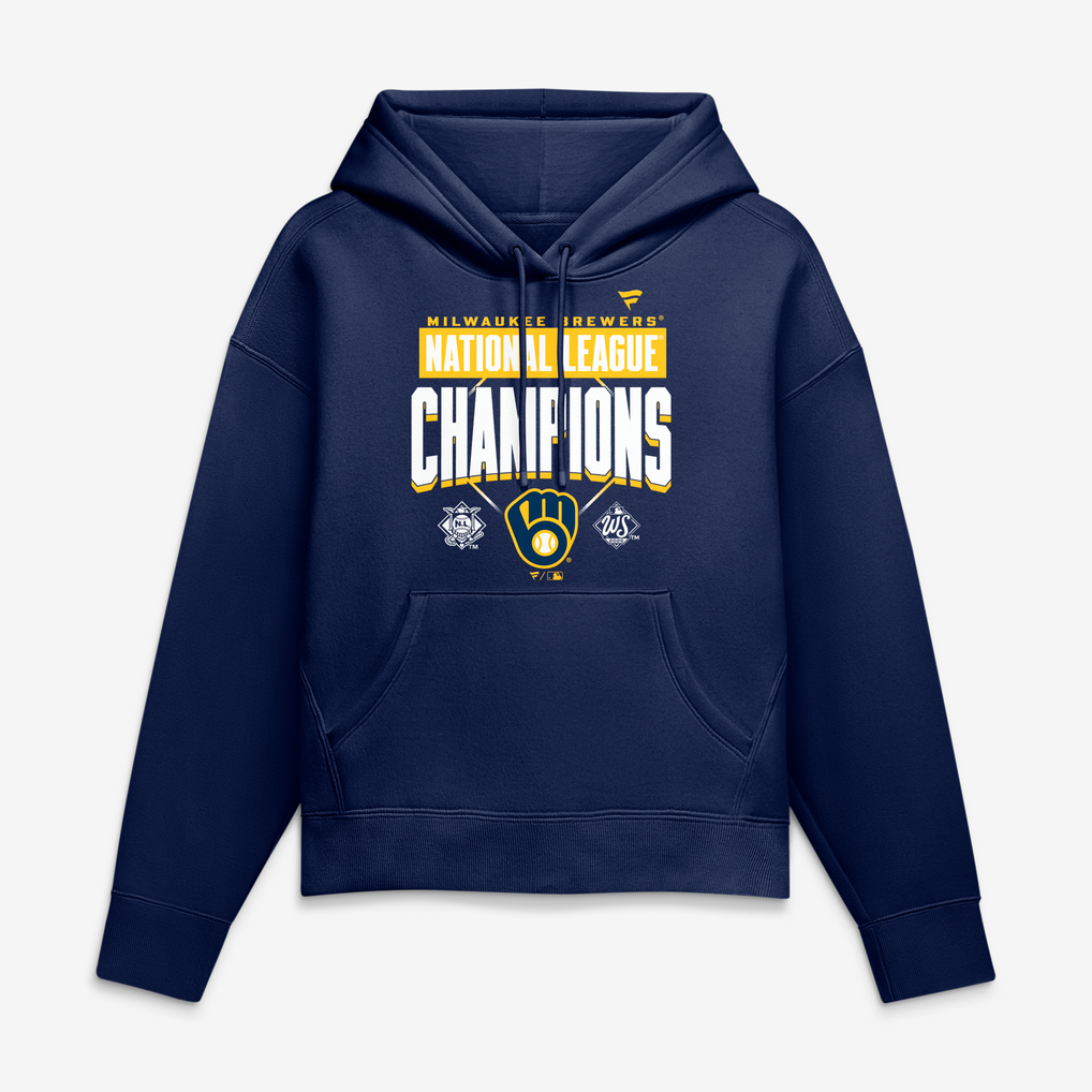 Women's Milwaukee Brewers Navy 2026 National League Champions Custom ...