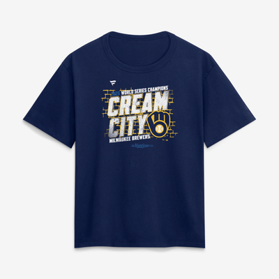 Milwaukee Brewers Women's 2026 World Series Champions Cream City T-Shirt - Navy