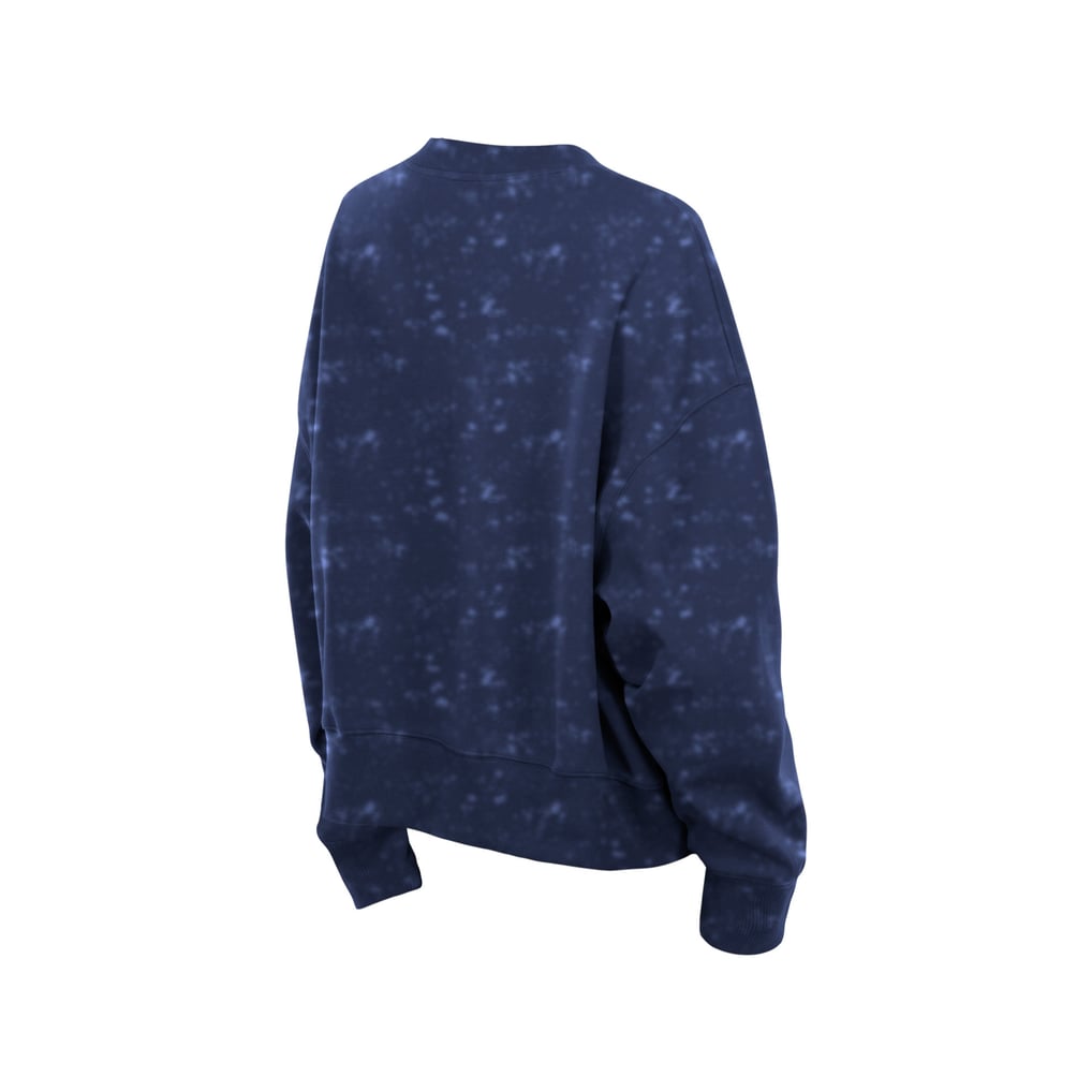  Milwaukee Brewers New Era Women's Throwback Oversized Boxy Sweatshirt - Navy