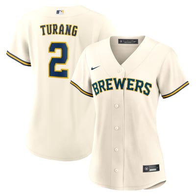 Brice Turang Milwaukee Brewers Nike Women's Home Replica Jersey - Cream