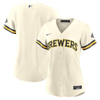 Milwaukee Brewers Nike Women's 2026 World Series Champions Home Replica Jersey - Cream