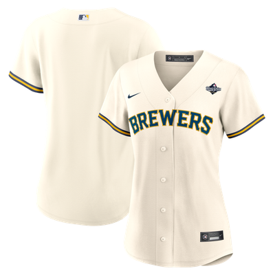 Milwaukee Brewers Nike Women's 2026 World Series Home Replica Jersey - Cream