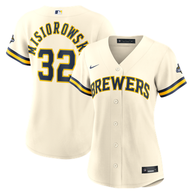Jacob Misiorowski Milwaukee Brewers Nike Women's 2026 World Series Champions Home Replica Jersey - Cream