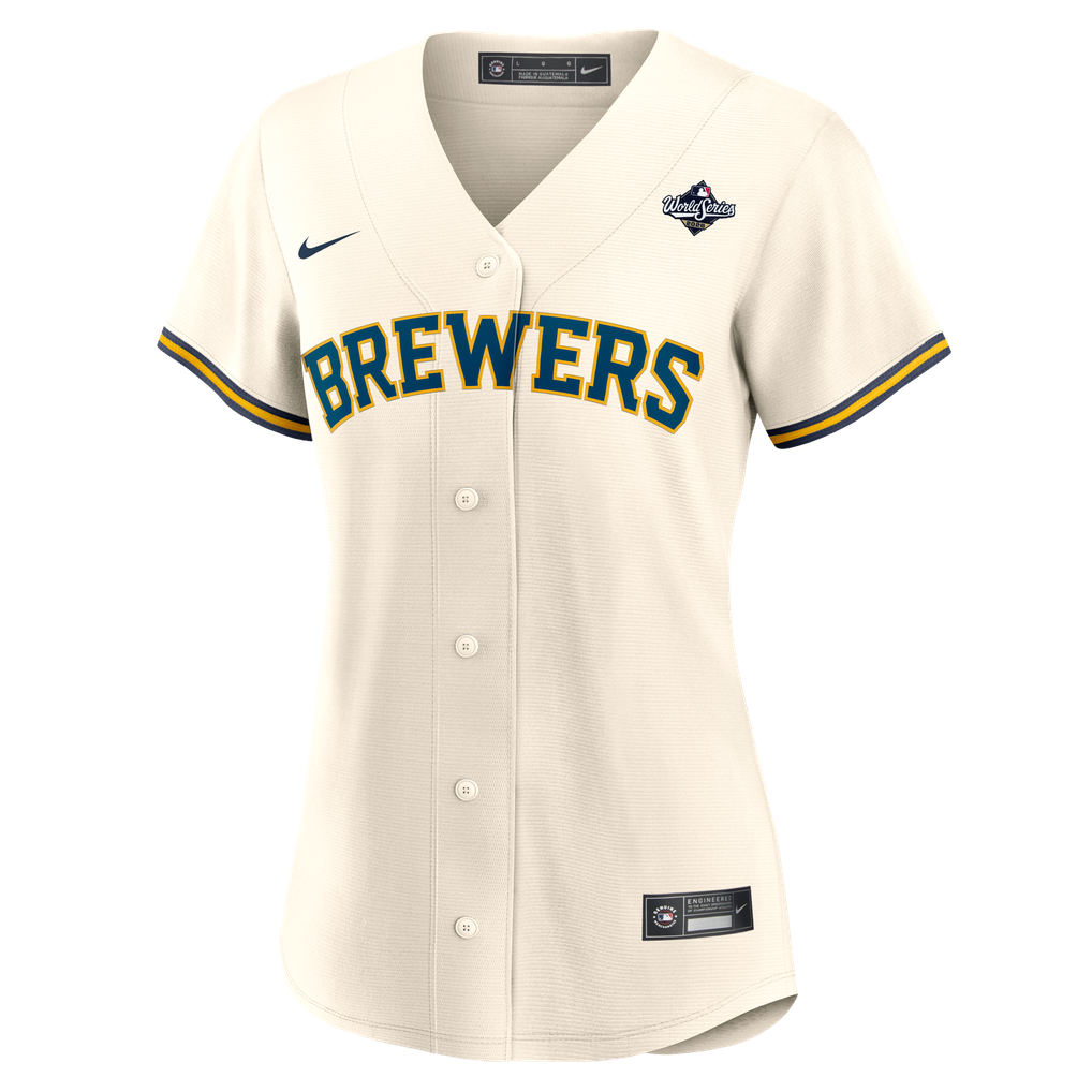 Women's Milwaukee Brewers Jacob Misiorowski Nike Cream 2026 World ...