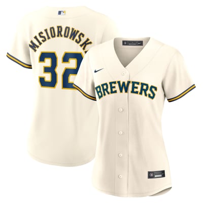 Jacob Misiorowski Milwaukee Brewers Nike Women's Home Replica Jersey - Cream