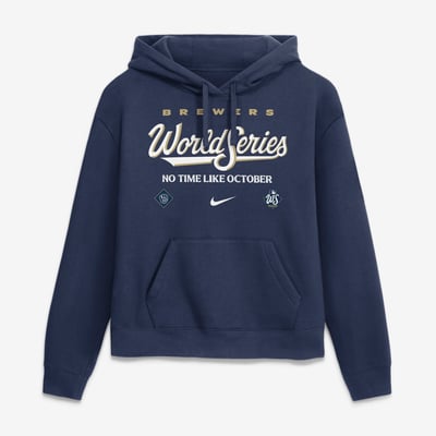 Milwaukee Brewers Nike Women's 2026 World Series Authentic Collection Hoodie - Navy