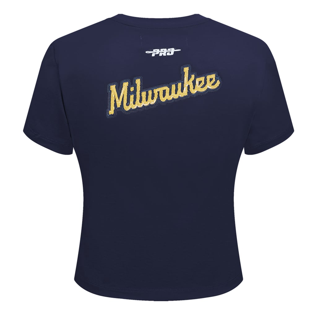 Women's Milwaukee Brewers Pro Standard Navy Game Day Classics Baby Doll ...