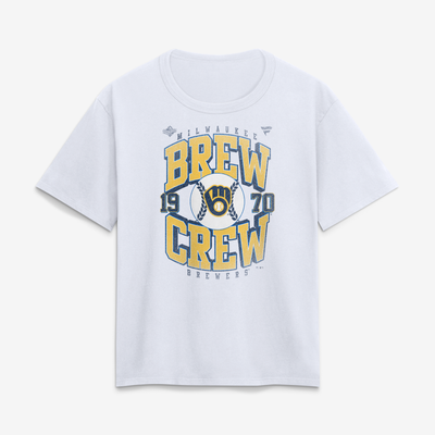 Milwaukee Brewers Women's 2026 World Series Hype T-Shirt - White