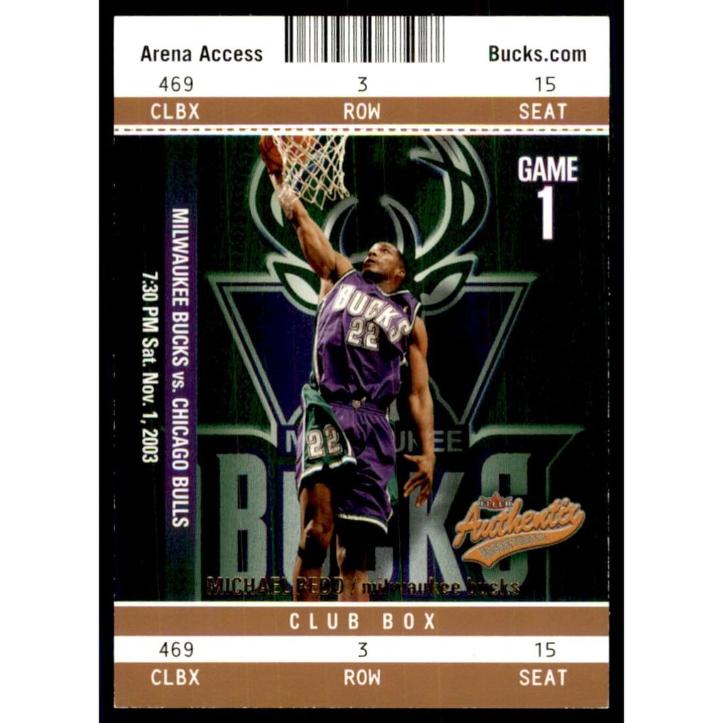 2003-04 Fleer Authentix Club Box #31 Michael Redd