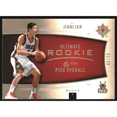 2007-08 Ultimate Collection Rookies Gold #145 Yi Jianlian RC /50