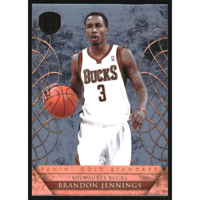 2010-11 Panini Gold Standard Platinum Gold #125 Brandon Jennings