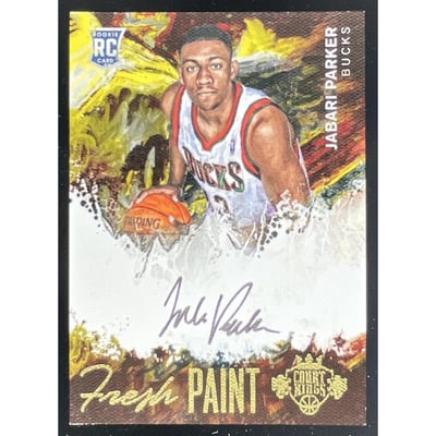 2014-15 Panini Court Kings Fresh Paint #FP-Japanese Jabari Parker RC Auto /225