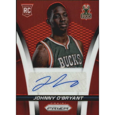 2014-15 Panini Prizm Rookie Autographs Prizms Red #33 Johnny O'Bryant